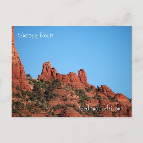 Snoopy Rock Sedona Arizona Postcard