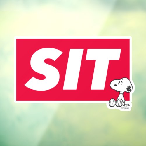 Snoopy _ SIT Window Cling