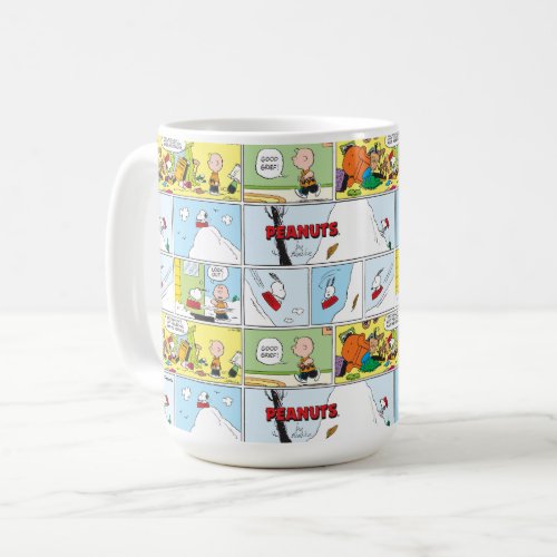 Snoopy Sled Riding Food Dish Coffee Mug