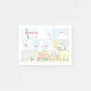 Snoopy Sled Riding Food Dish Post-it Notes