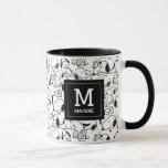 Snoopy Smile Giggle Laugh | Add Initial &amp; Name Mug