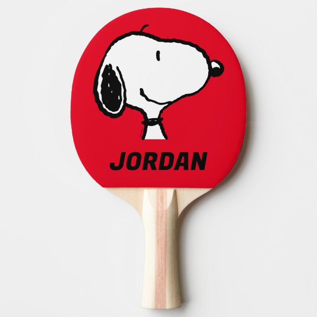 Snoopy Smile Giggle Laugh | Add Your Name Ping Pong Paddle (Front)