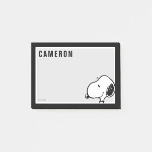 Snoopy Smile Giggle Laugh Add Your Name Post-it Notes