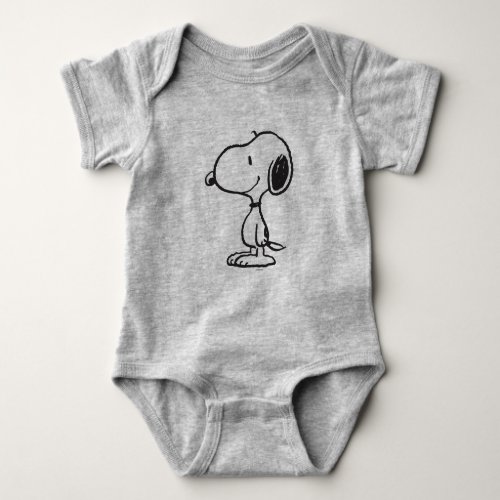 Snoopy Smile Giggle Laugh Baby Bodysuit