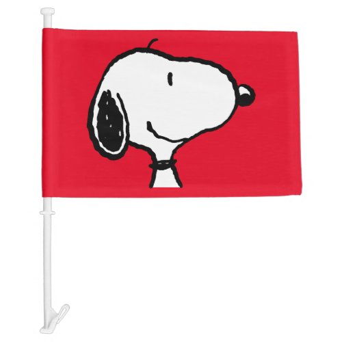 Snoopy Smile Giggle Laugh Car Flag