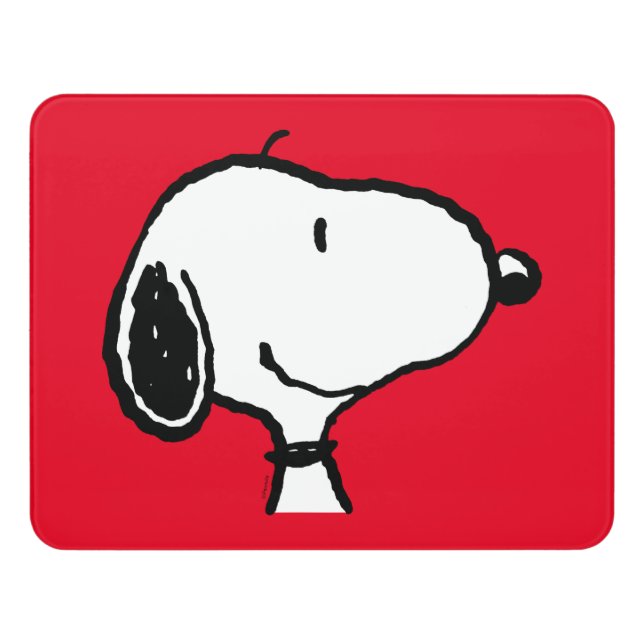 Snoopy Smile Giggle Laugh Door Sign (Contemporary Front)