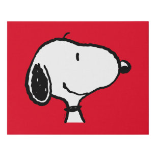 Snoopy Smile Giggle Laugh Faux Canvas Print