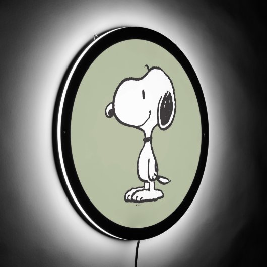 Snoopy Smile Giggle Laugh LED Sign (Angle)