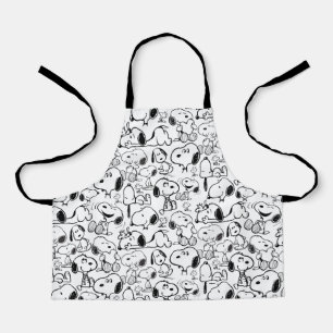 Snoopy Smile Giggle Laugh Pattern Apron