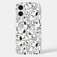 Snoopy Smile Giggle Laugh Pattern iPhone 16 Case