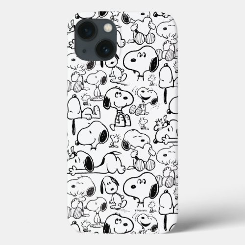 Snoopy Smile Giggle Laugh Pattern iPhone 13 Case