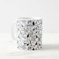 Snoopy Smile Giggle Laugh Pattern Coffee Mug