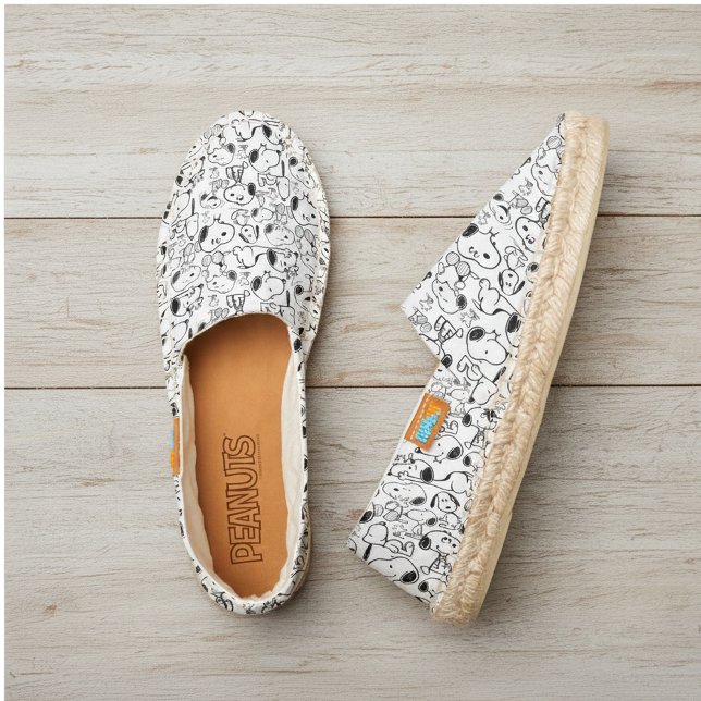 Snoopy Smile Giggle Laugh Pattern Espadrilles (Creator Uploaded)