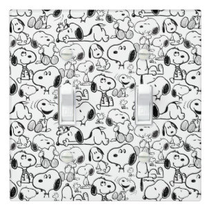 Snoopy Smile Giggle Laugh Pattern Light Switch Cover