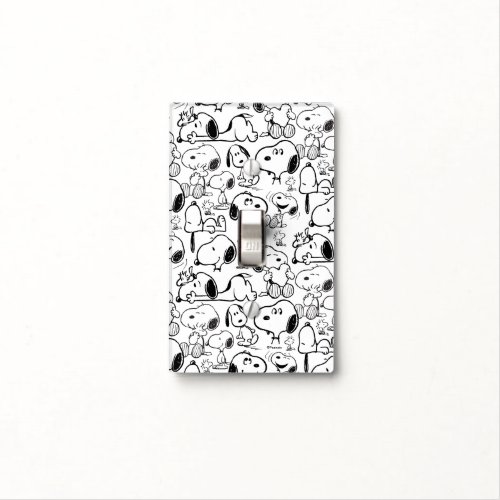 Snoopy Smile Giggle Laugh Pattern Light Switch Cover