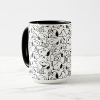 Snoopy Smile Giggle Laugh Pattern Mug