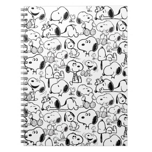 Snoopy Smile Giggle Laugh Pattern Notebook