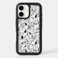 Snoopy Smile Giggle Laugh Pattern iPhone 16 Case