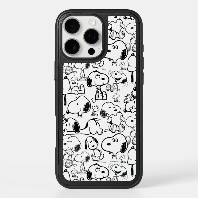 Snoopy Smile Giggle Laugh Pattern Otterbox iPhone Case (Back)