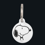 Snoopy Smile Giggle Laugh Pattern Pet ID Tag<br><div class="desc">Take a look at this super cute design featuring Snoopy fun various poses.</div>