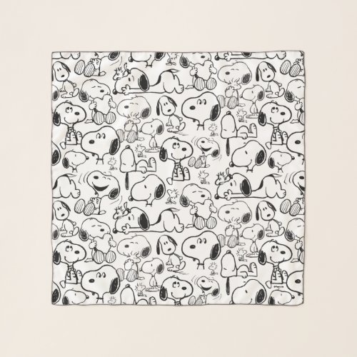 Snoopy Smile Giggle Laugh Pattern Scarf
