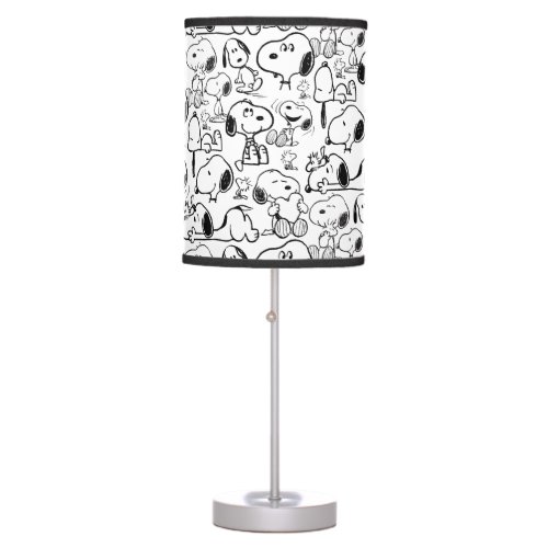 Snoopy Smile Giggle Laugh Pattern Table Lamp