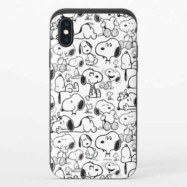 Snoopy Smile Giggle Laugh Pattern Uncommon iPhone Case (Back)