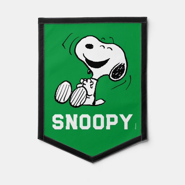 Snoopy Smile Giggle Laugh Pennant (Front)