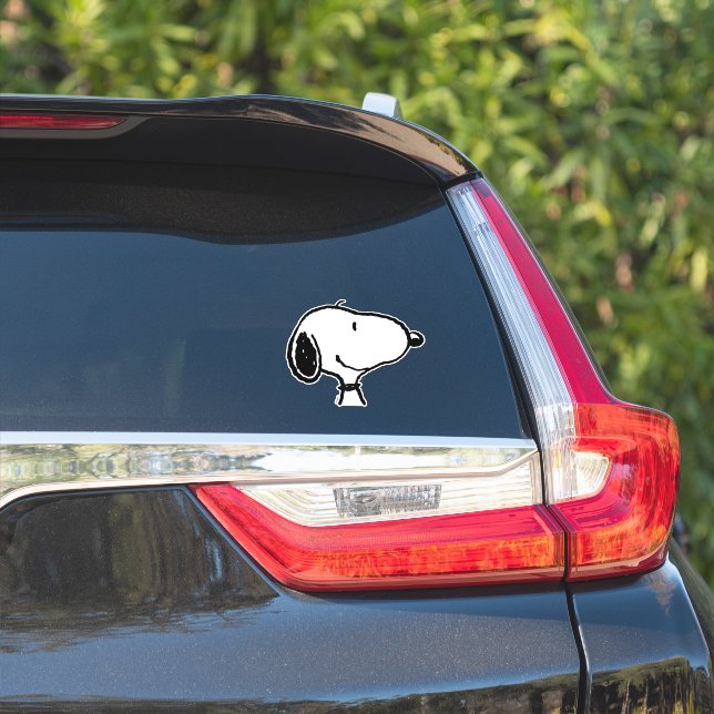 Snoopy Smile Giggle Laugh Sticker (Car Side)