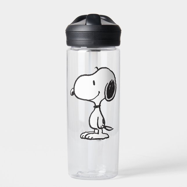 Snoopy Smile Giggle Laugh Water Bottle (Front)