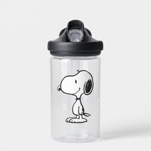 Snoopy Smile Giggle Laugh Water Bottle (Front)
