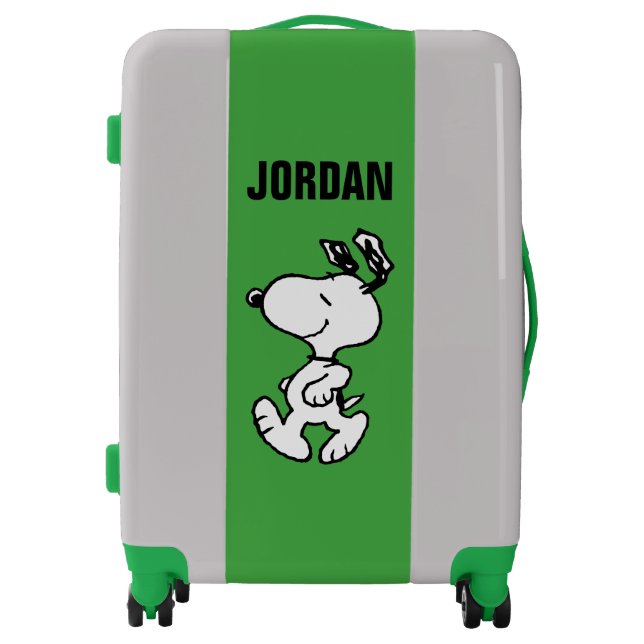 Snoopy So Sweet Flower Pattern | Add Your Name Luggage (Front)