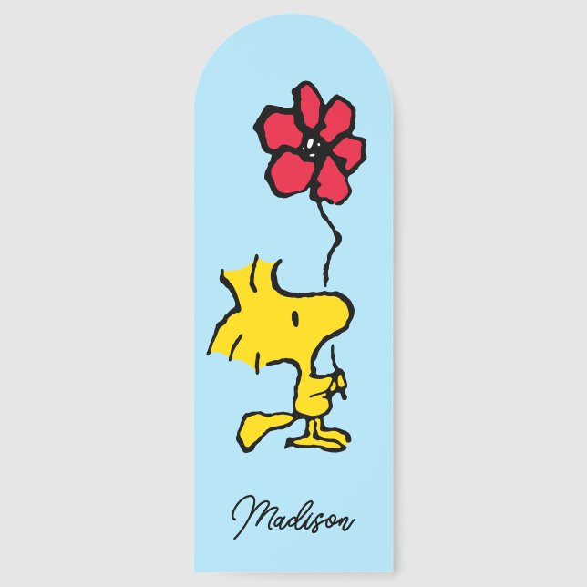 Snoopy So Sweet Flower Pattern Bookmarks (Front)