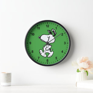 Snoopy So Sweet Flower Pattern Clock
