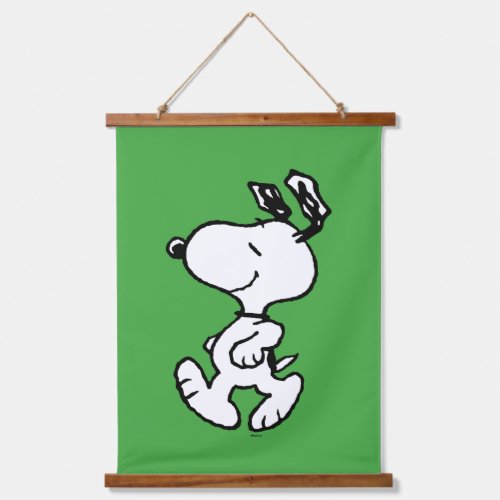 Snoopy So Sweet Flower Pattern Hanging Tapestry