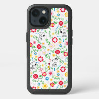 Snoopy So Sweet Flower Pattern iPhone 13 Case