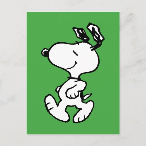 Snoopy So Sweet Flower Pattern Postcard