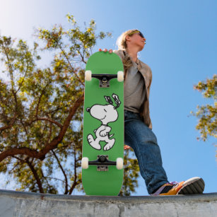 Snoopy So Sweet Flower Pattern Skateboard