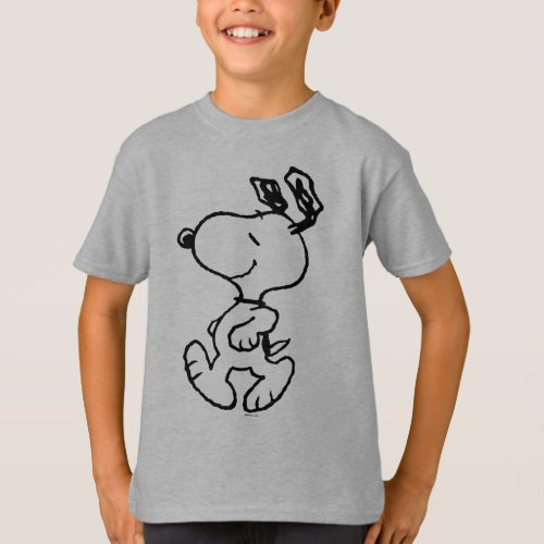 Snoopy So Sweet Flower Pattern T_Shirt