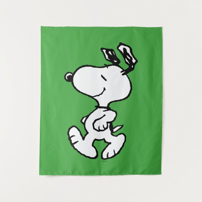 Snoopy So Sweet Flower Pattern Tapestry (Front)