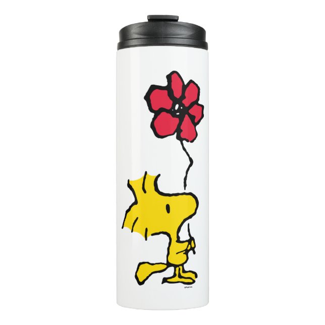 Snoopy So Sweet Flower Pattern Thermal Tumbler (Front)