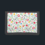 Snoopy So Sweet Flower Pattern Trifold Wallet<br><div class="desc">Take a look at this super cute design featuring Snoopy in a bright,  floral garden pattern.</div>