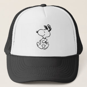 Snoopy So Sweet Flower Pattern Trucker Hat