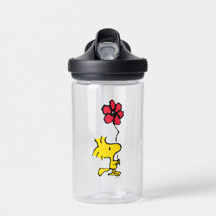 Snoopy So Sweet Flower Pattern Water Bottle