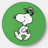 Snoopy So Sweet Flower Pattern Wireless Charger (Front)