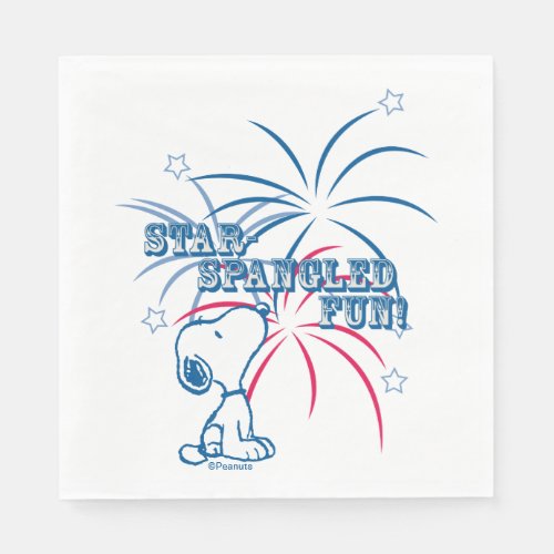 Snoopy Star Spangled Fun Napkins