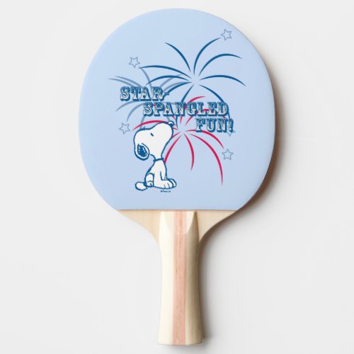 Snoopy Star Spangled Fun Ping Pong Paddle
