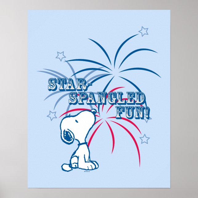 Snoopy Star Spangled Fun Poster (Front)