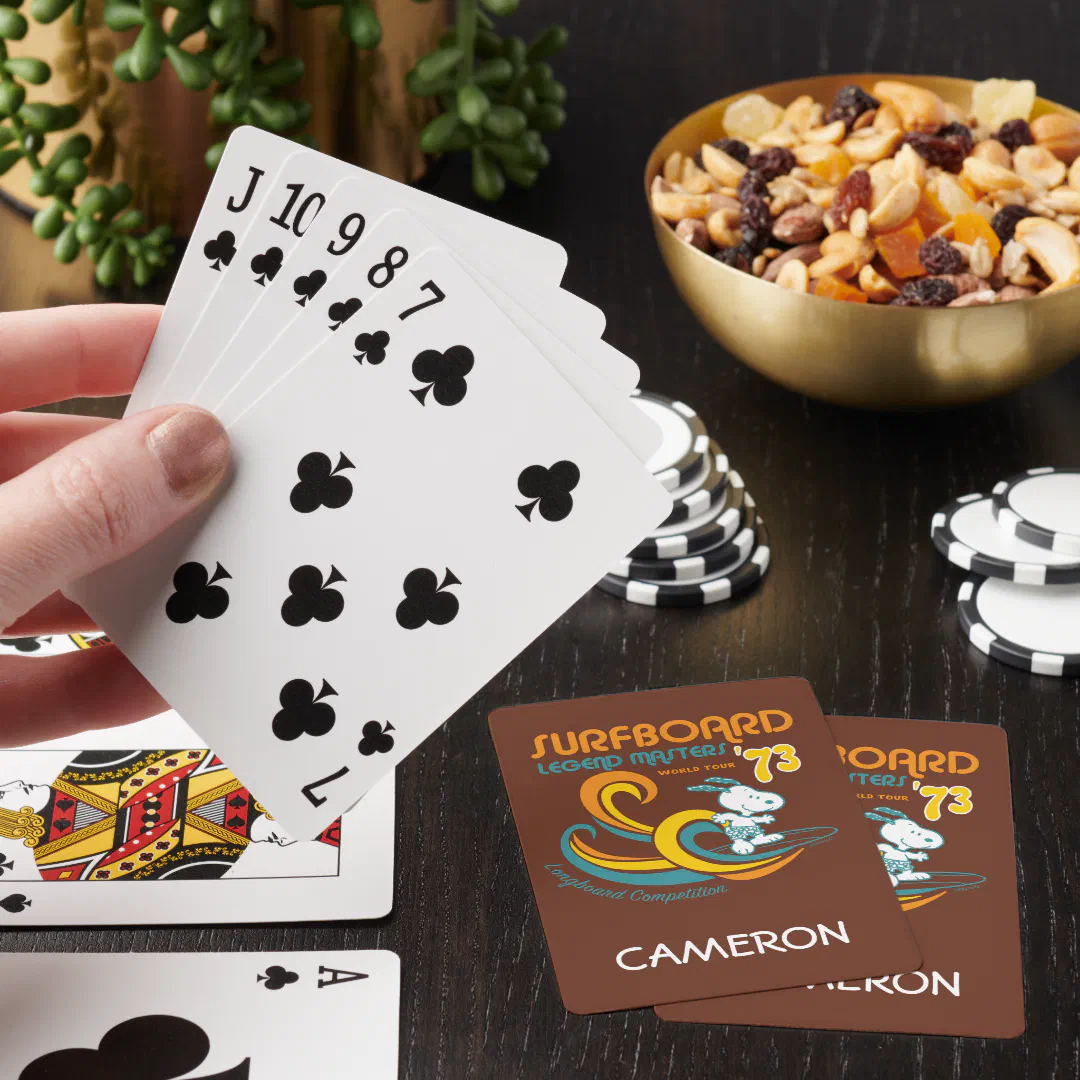 Snoopy Surfboard Longboard Competition Cards
