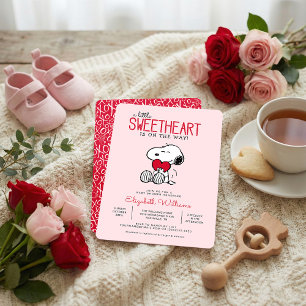 Snoopy Sweetheart Baby Shower Invitation